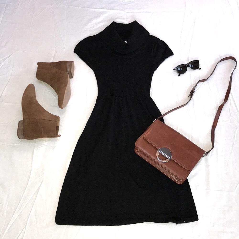 Calvin Klein Black Sweater Dress - S
